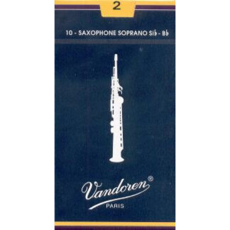 Caja 10 Cañas Saxo Soprano Vandoren Tradicional 2 azul