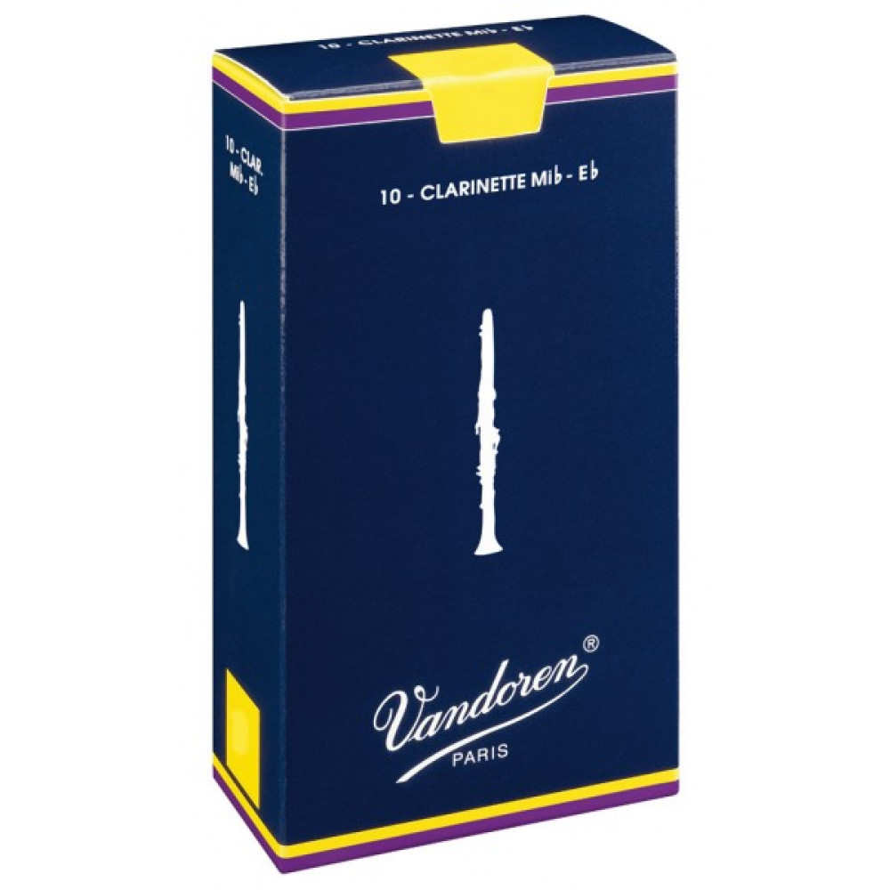 Caja 10 Cañas Requinto Vandoren Tradicional 3½ caja azul