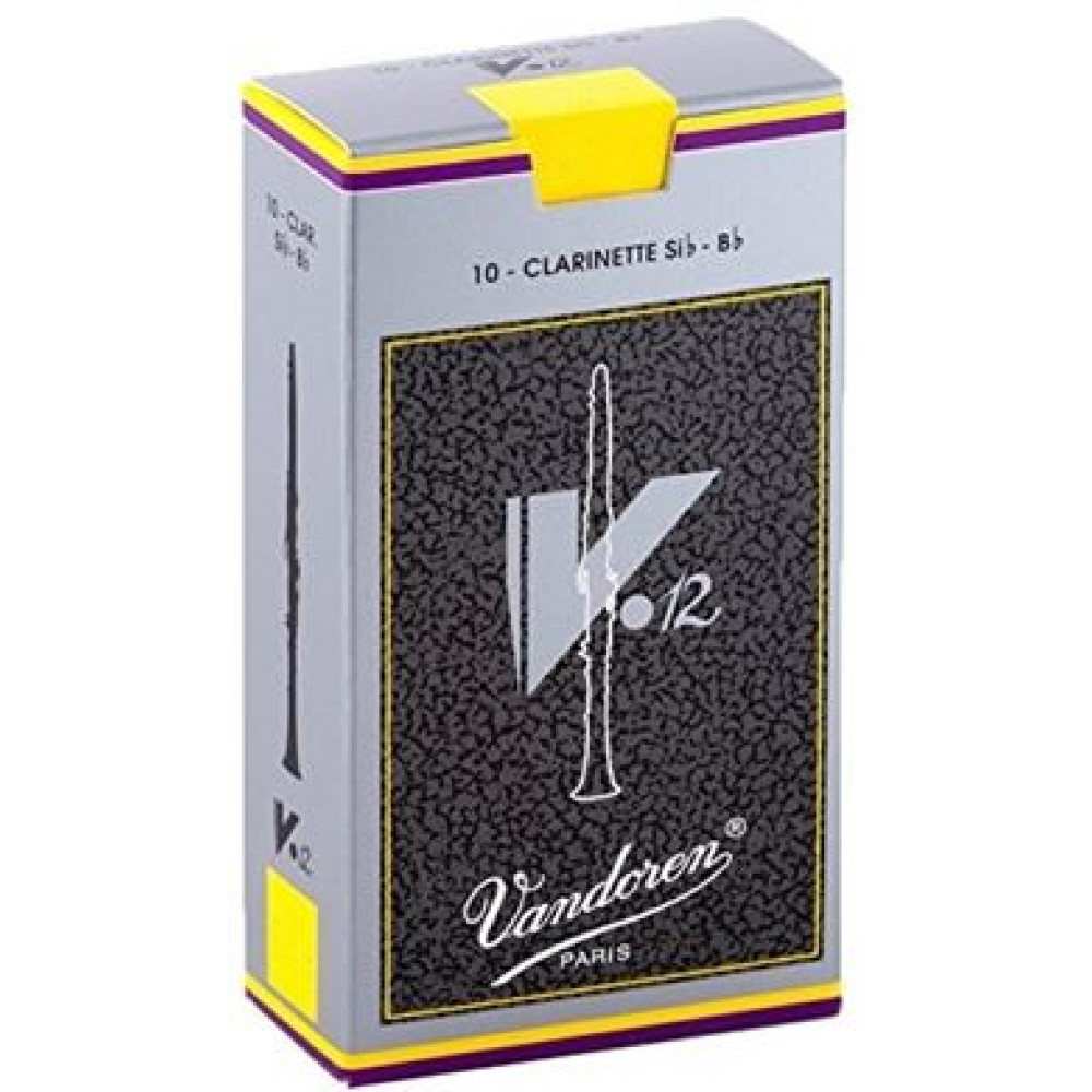 Caja 10 Cañas Clarinete Vandoren V-12 4 caja gris