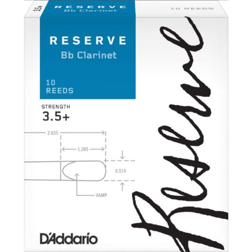Caja 10 Cañas Clarinete Organic Reserve by D'Addario 3½+
