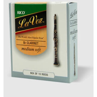 Caja 10 Cañas Clarinete La Voz by D'Addario Med/Blanda