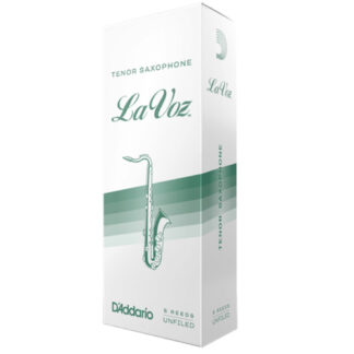 Caja 5 Cañas Saxo Tenor La Voz by D'Addario Med/Dura