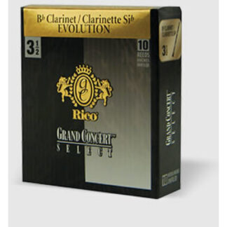 Caja 10 Cañas Clarinete Rico Gran Concert Select Evolution 2½
