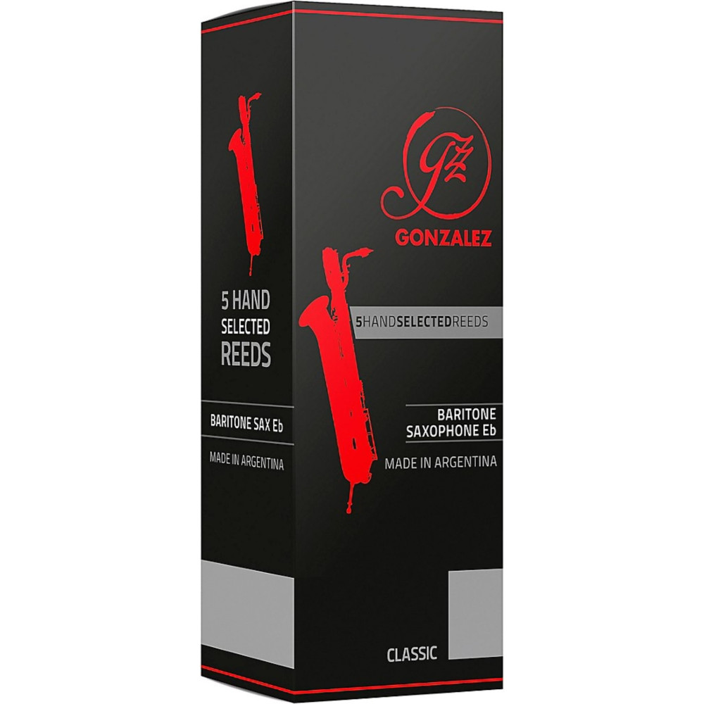 Caja 5 Cañas Saxo Baritono Gonzalez Classic 3½