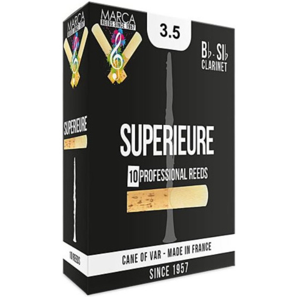 Caja 10 Cañas Clarinete Marca Superieure 3½