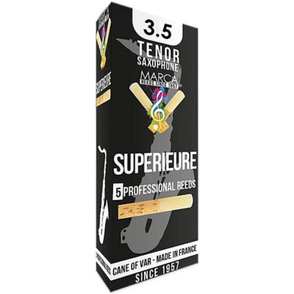 Caja 5 Cañas Saxo Tenor Marca Superieure 3½
