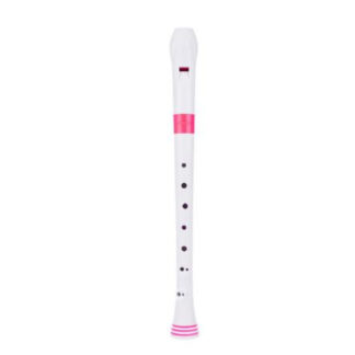 Flauta Nuvo Recorder Digitación Barroca N-310RDPKB Blanca/Rosa