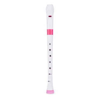 Flauta Nuvo Recorder Digitación Alemana N-310RDPKG Blanca/Rosa