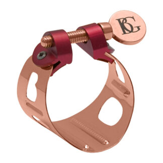 Abrazadera Saxo Soprano BG Dúo Oro Rosa LDS-9