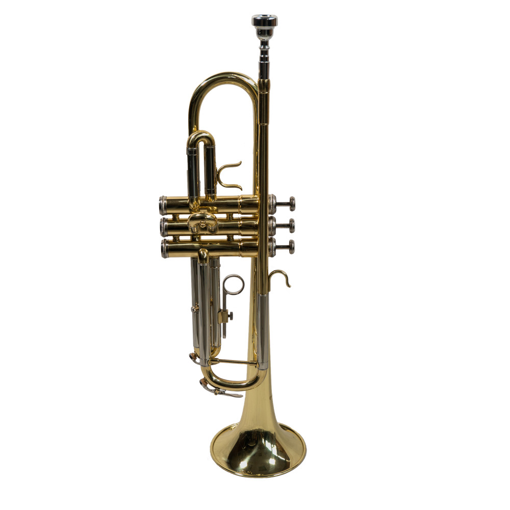 Trompeta en Sib Taylor Collins TR-1 Lacada Bombas Niqueladas