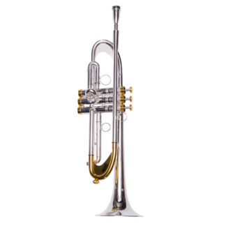 Trompeta Taylor Collins TCTR-069BH Plateada con Pistones Monel en Sib