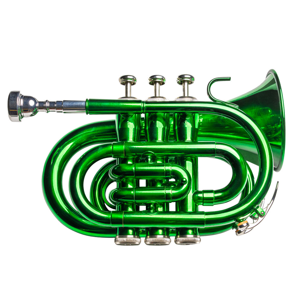 Trompeta Pocket Taylor Collins TCPTR-13 GR Verde en Sib