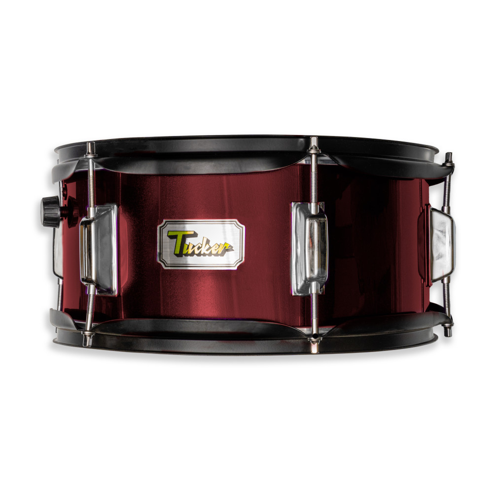 Tambor Junior semi profesional Tucker con bordonera JD-SD05 12"x5.5" Rojo