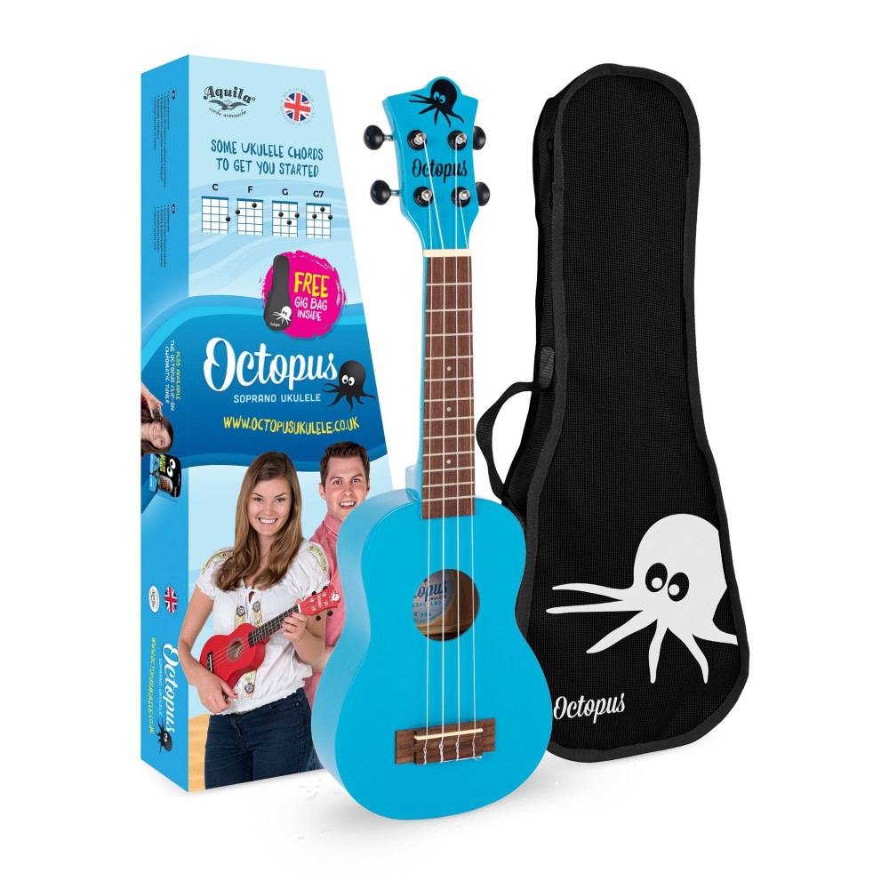 Ukelele Soprano Octopus UK-205LBS Azul Cielo