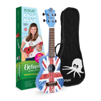 Ukelele Soprano Octopus UK-205UJB Union Jack Azul