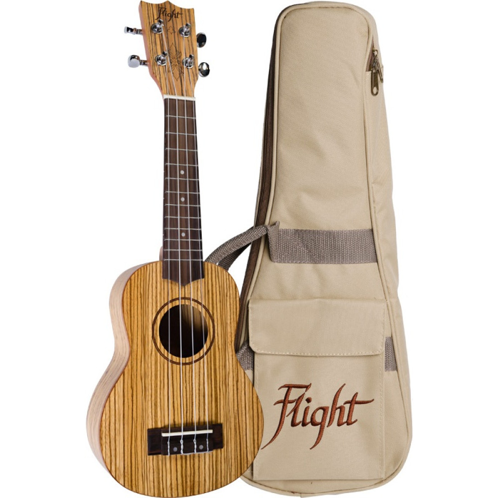 Ukelele Soprano Flight DUS-322 Designer Zebrano
