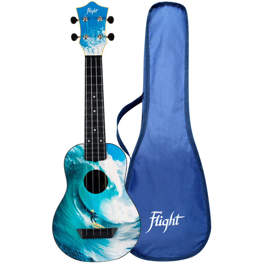 Ukelele Soprano Flight TUS-25 Travel Surf