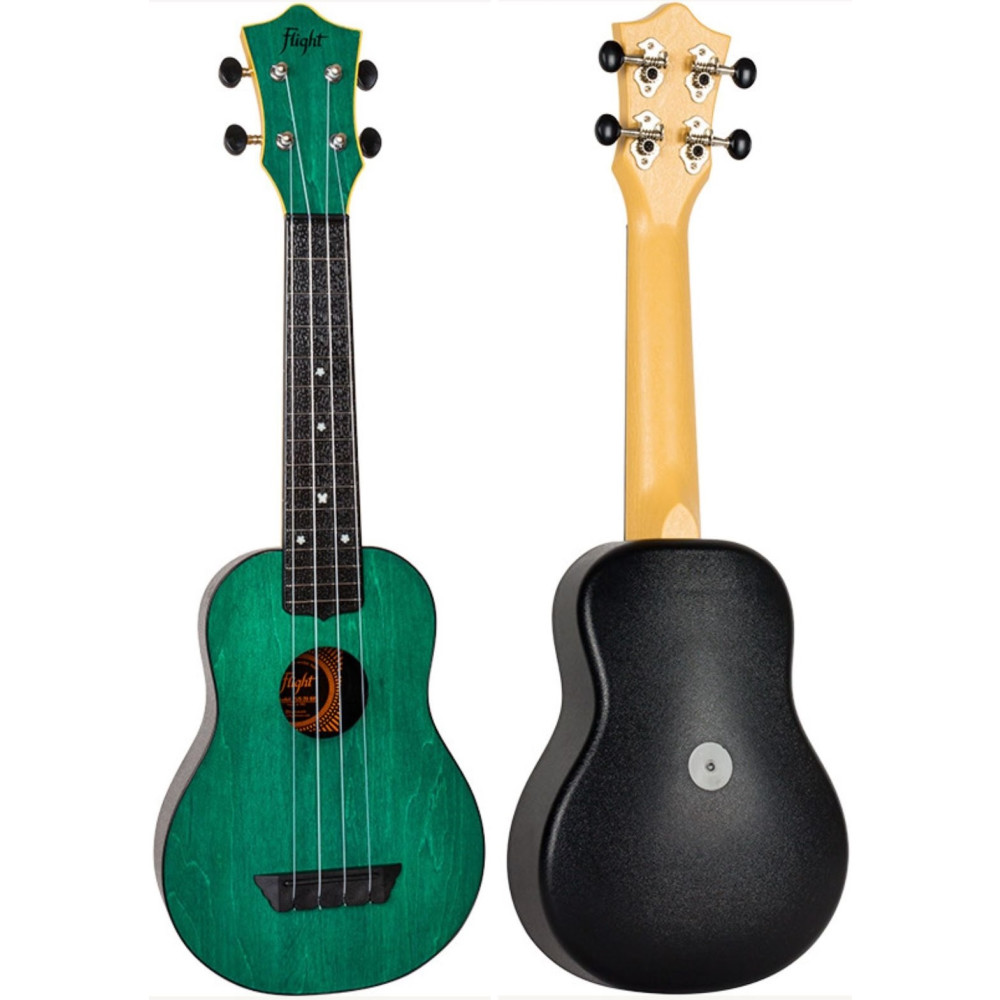 Ukelele Soprano Flight TUS-35GR Travel Verde