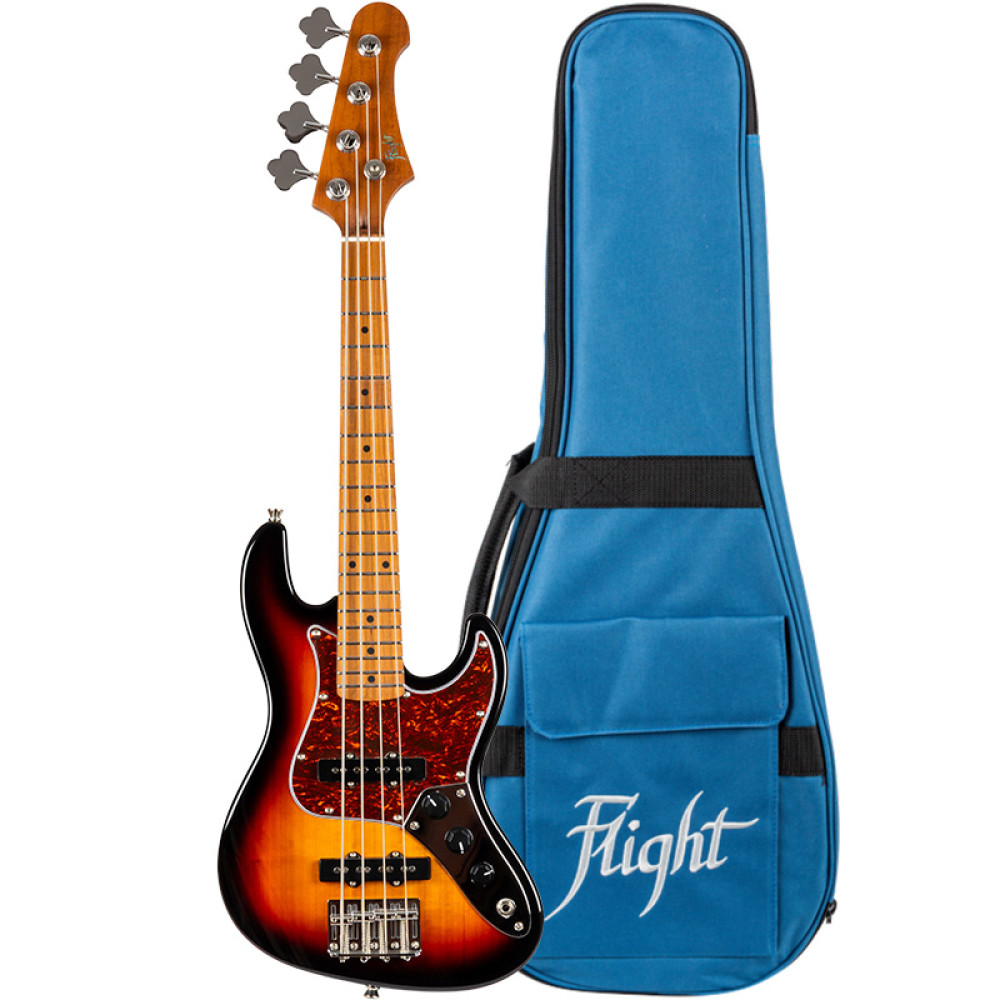Ukelele Bajo Flight Rock Series Mini Bass SunBurst