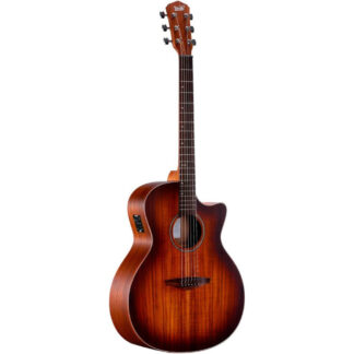 Guitarra Acústica Veelah VGAC-Koa-E-Burst Cutaway Electrificada