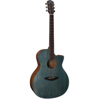Guitarra Acústica Veelah V2-GACE Azul Denim Cutaway Electrificada