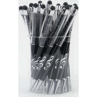 Bolígrafo Stylus Clave de Sol Agifty B-2000 Cristal Negro
