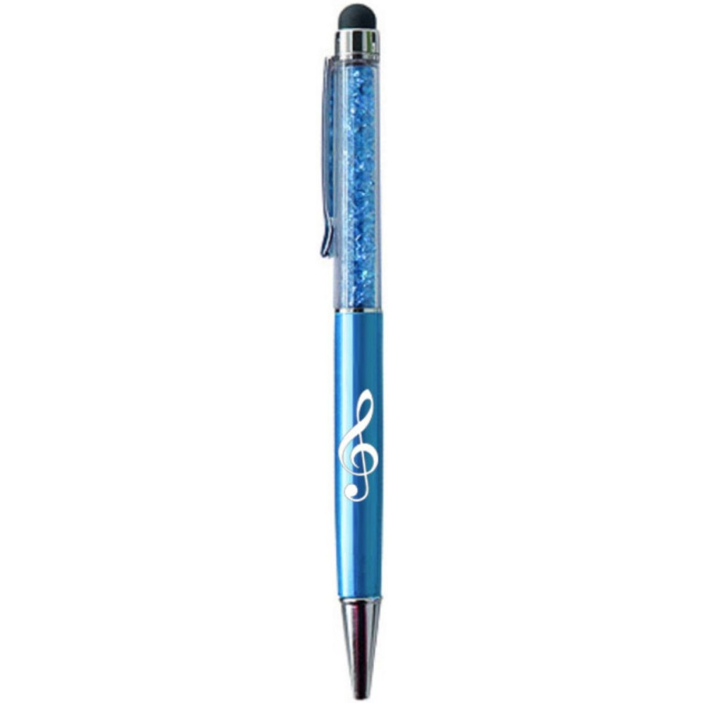 Bolígrafo Stylus Clave De Sol Agifty B-2024 Cristal Celeste
