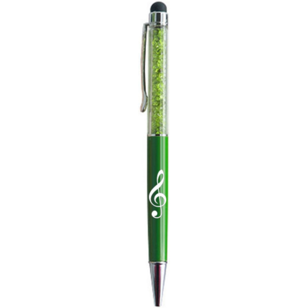 Bolígrafo Stylus Clave De Sol Agifty B-2022 Cristal Verde