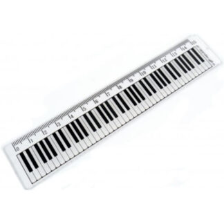 Regla 15 cm transparente teclado Agifty R-1024