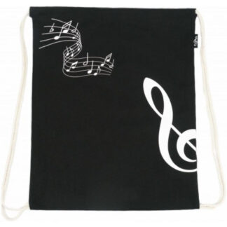 Bolsa Tipo Saco Clave de Sol Agifty B-3023 Negra