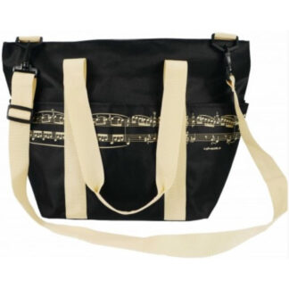 Bolsa Asa Al Hombro Partitura Agifty B-3034 Negra