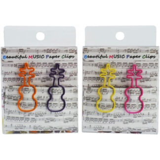 Pack 12 Clips Violín Agifty C-1027 Colores 4cm