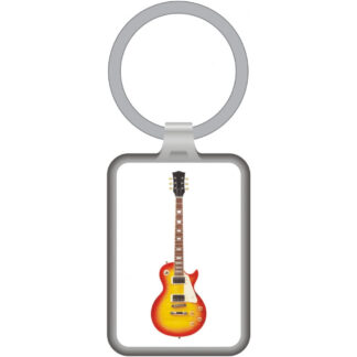 Llavero Guitarra Eléctrica Agifty K-1057 Blanco